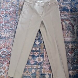 LOFT Khaki Ankle Straight-Leg Dress Pants